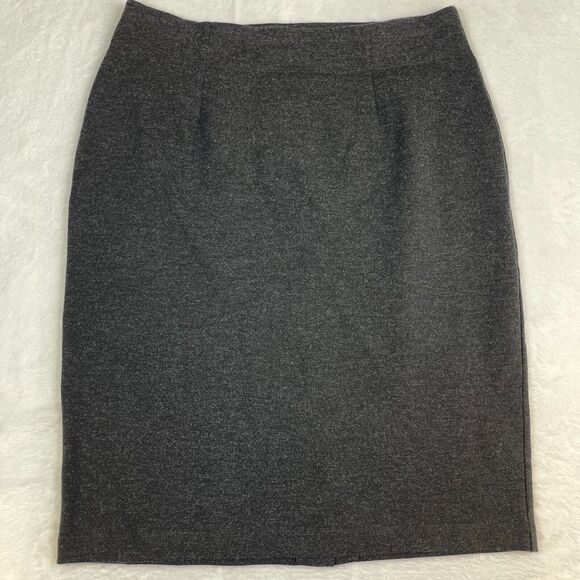 Eileen Fisher Skirt Womens Medium Italian Yarn Elastic Waist Pencil Midi - Picture 1 of 6
